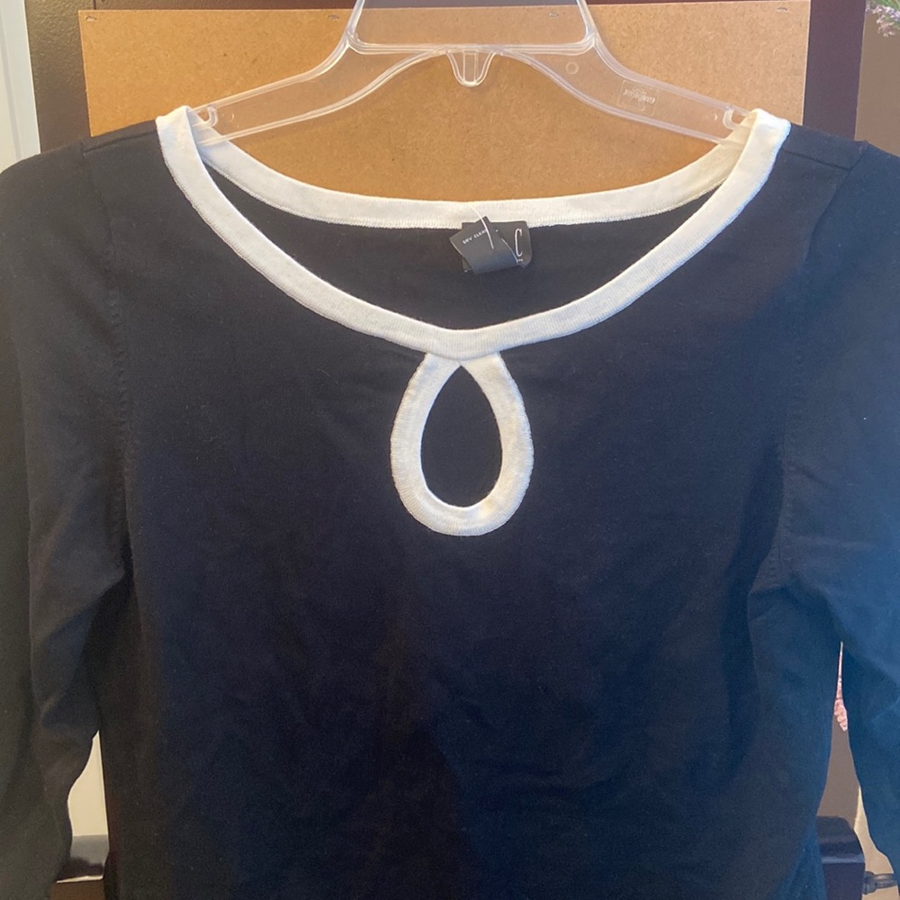 NWT INC International Concepts black sweater XL